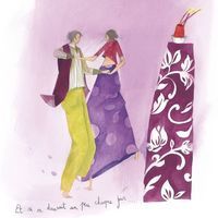 Carte Anne-Sophie Rutsaert - Et si on dansait un peu un peu chaque jour... - 14x14 cm